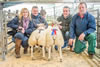 Overall champion sheep - S Ryder (Farmers Guardian Sponsor), Brian Ryder, L Charlton, Jason Tucker (Judge)