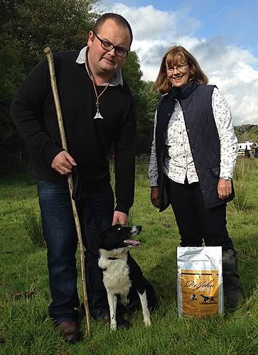 John Connolly with ‘Dan’ also Joan from Dr John Dog Feed