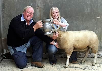 Judge Billy MacTaggart & Champion Winner Kerrie Crichton of Rue Farm