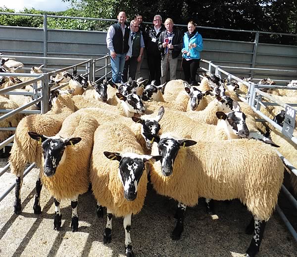 Champion Gimmers, l to r, Phillip Fry, David Morgan (Judge)